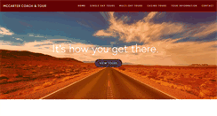 Desktop Screenshot of mccartertours.com